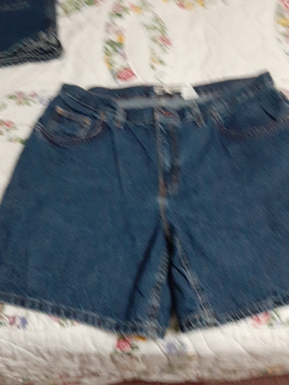 Faded Glory Dark Blue Denim Jean Shorts